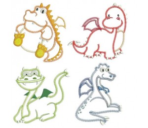 Stickserie - Knuffeldrachen